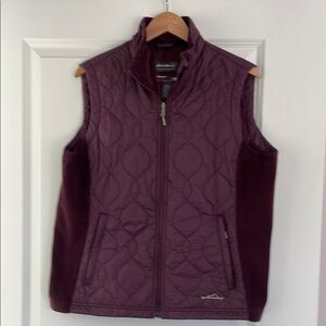 Eddie Bauer 365 Women's Plum Quilted Vest